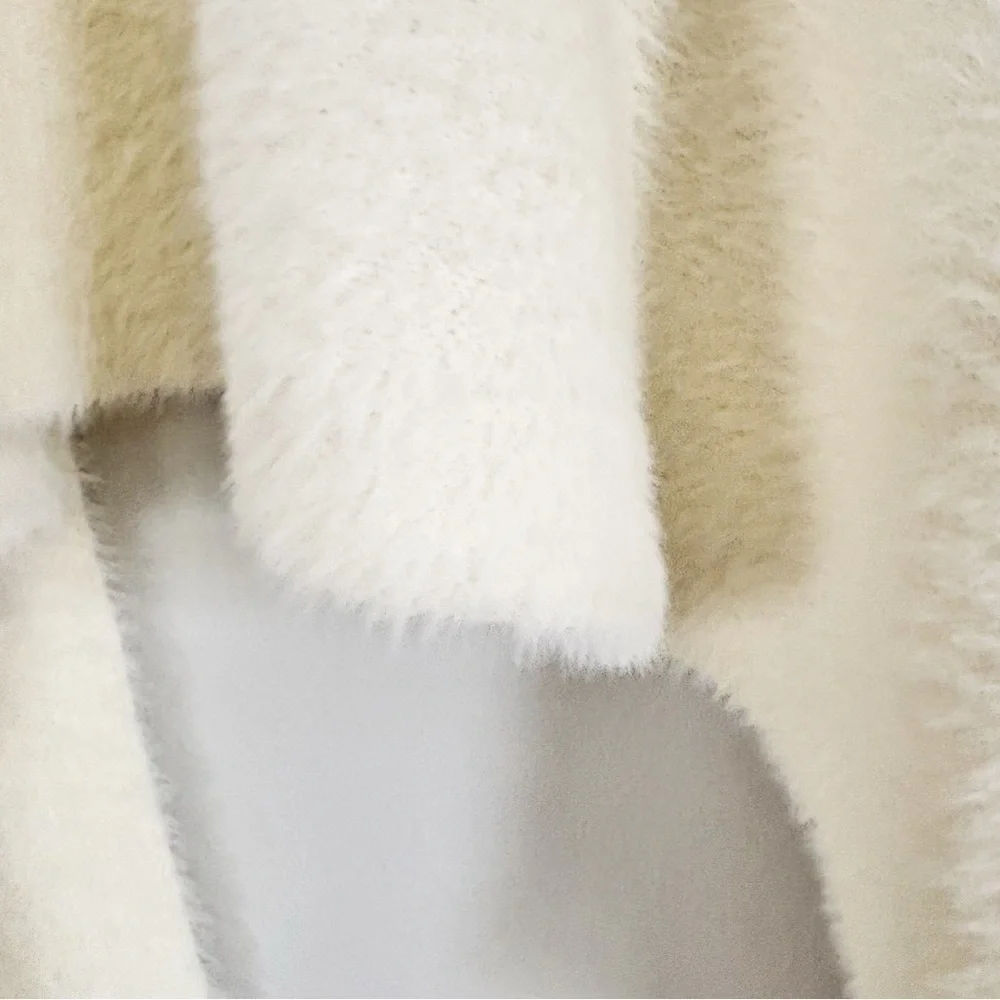 DEMDACO Women’s Ivory GUARDIAN ANGEL Soft Fleece Pocket Scarf Wrap “BY MY SIDE”